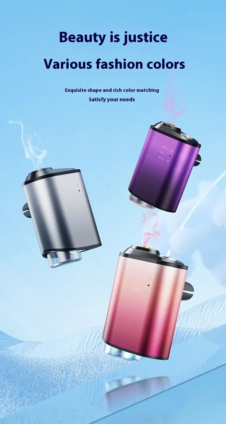 Black car aromatherapy smart fragrance diffuser with ocean perfume bottle, PP PC aluminium alloy build