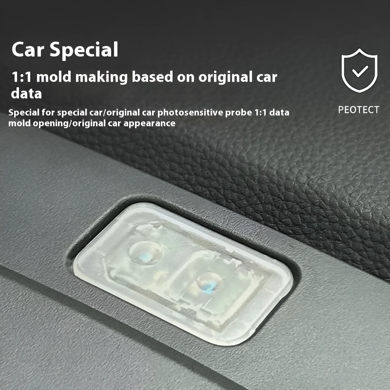 Transparent plastic polka dot Honda headlight sensor cover for automatic photosensitive hood cap replacement