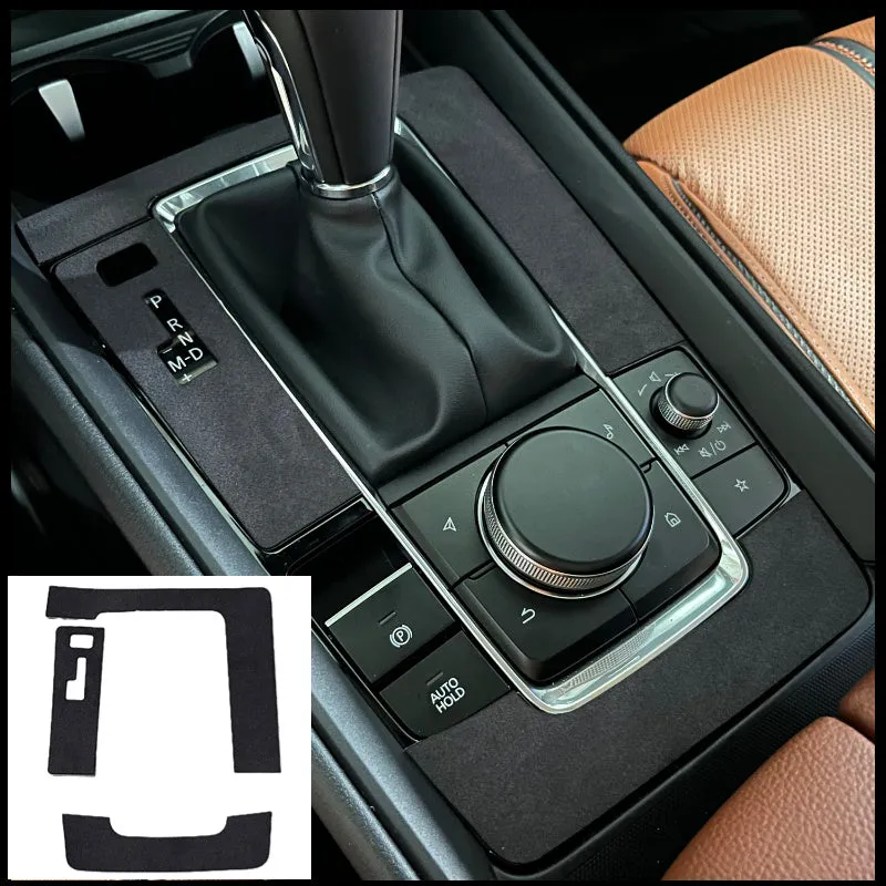 Eight aluminium alloy decorative stickers for car steering wheel in brushed red, silver, and blue finishes