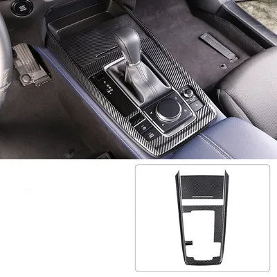 Eight aluminium alloy decorative stickers for car steering wheel in brushed red, silver, and blue finishes