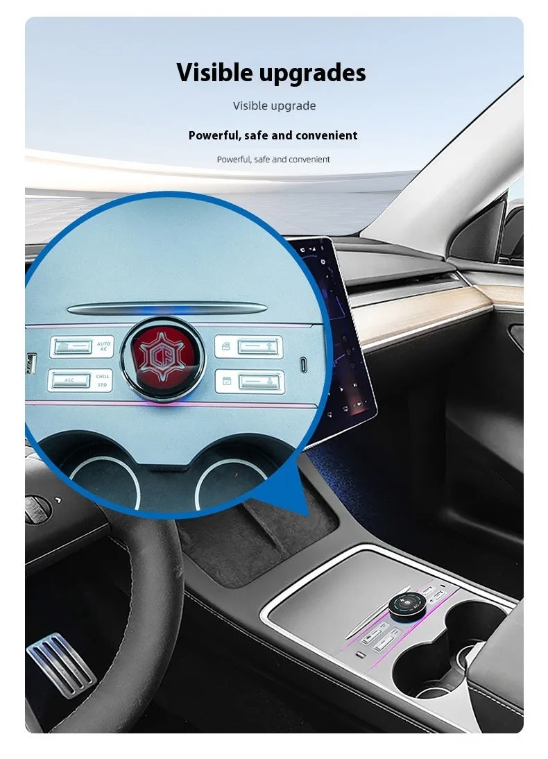 Model3Y LCD expansion dock with 1.46-inch IPS screen in centre console for 21-22 Model 3 and 21-24 Model Y