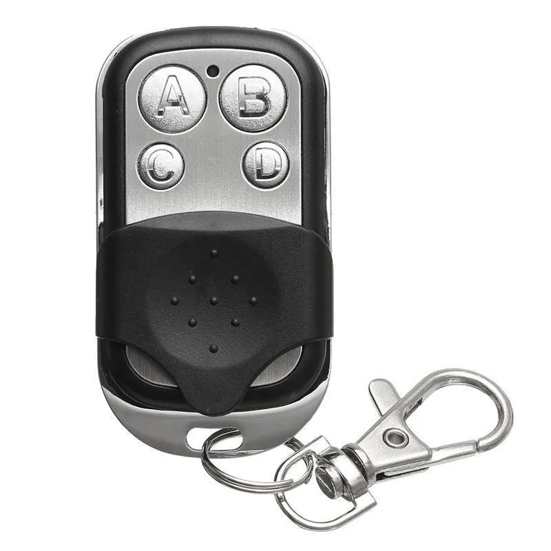 443 metal garage door remote control with four buttons and rolling code copy feature