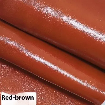 Oil wax leather adhesive sticker sheet for car and furniture repair in brown