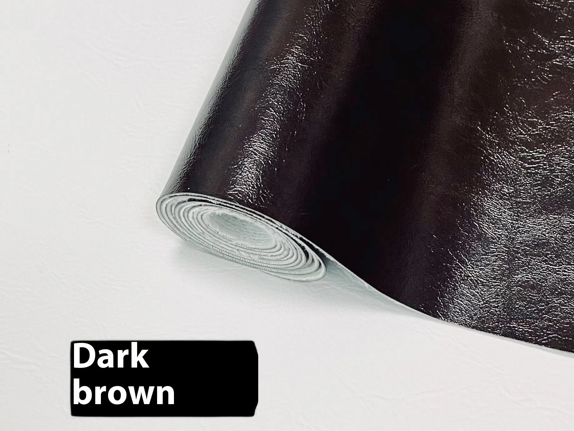 Oil wax leather adhesive sticker sheet for car and furniture repair in brown