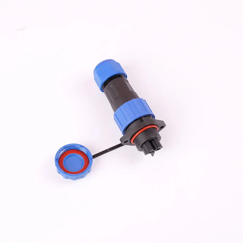LD12 2-core aviation waterproof connector with PA6 shell and copper pins