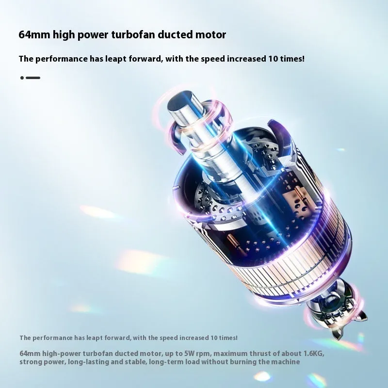 Ducted high-speed turbofan electric outdoor dust blowing car wash fan 14.8V 4000mAh compact design