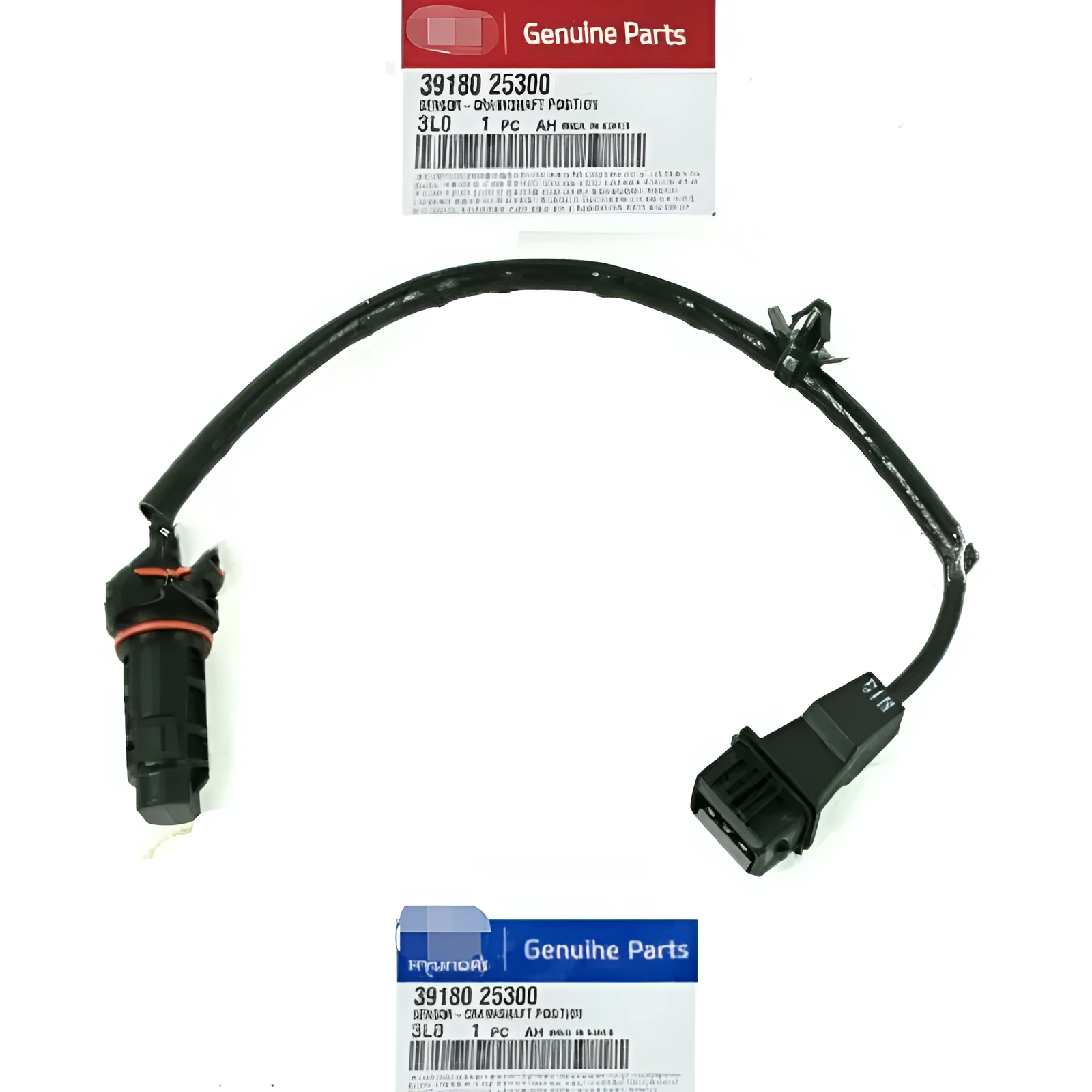 Hyundai Kia crankshaft position sensor with rubber and metal construction