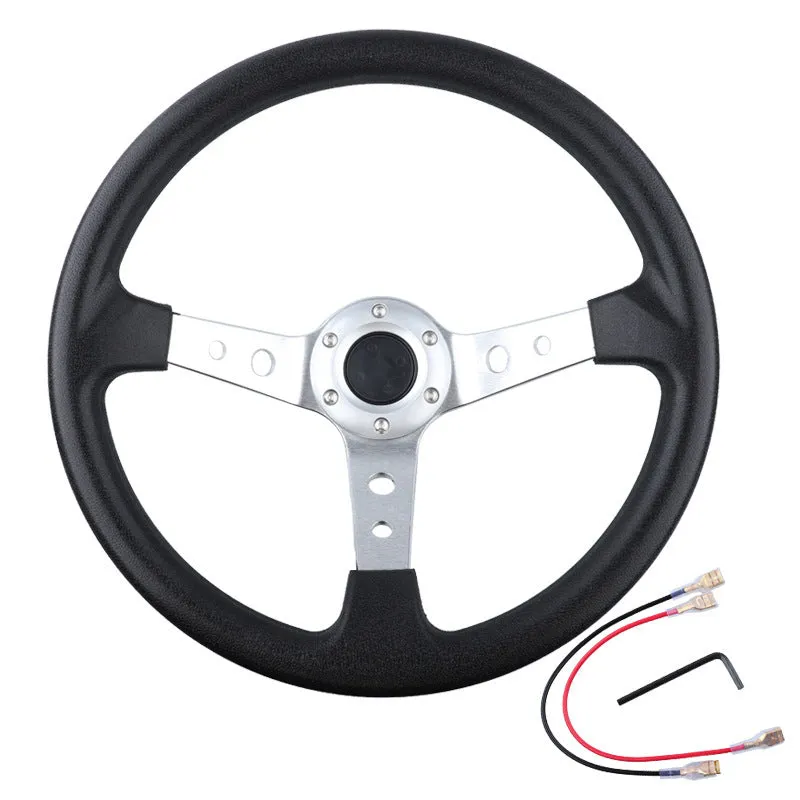 Car modified general PU steering wheel for 70mm hole spacing in multiple colours