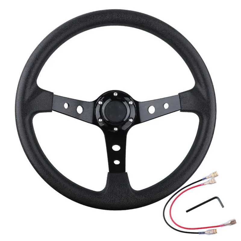 Car modified general PU steering wheel for 70mm hole spacing in multiple colours