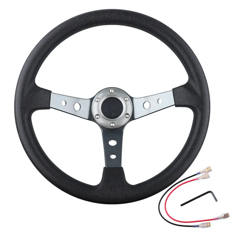 Car modified general PU steering wheel for 70mm hole spacing in multiple colours