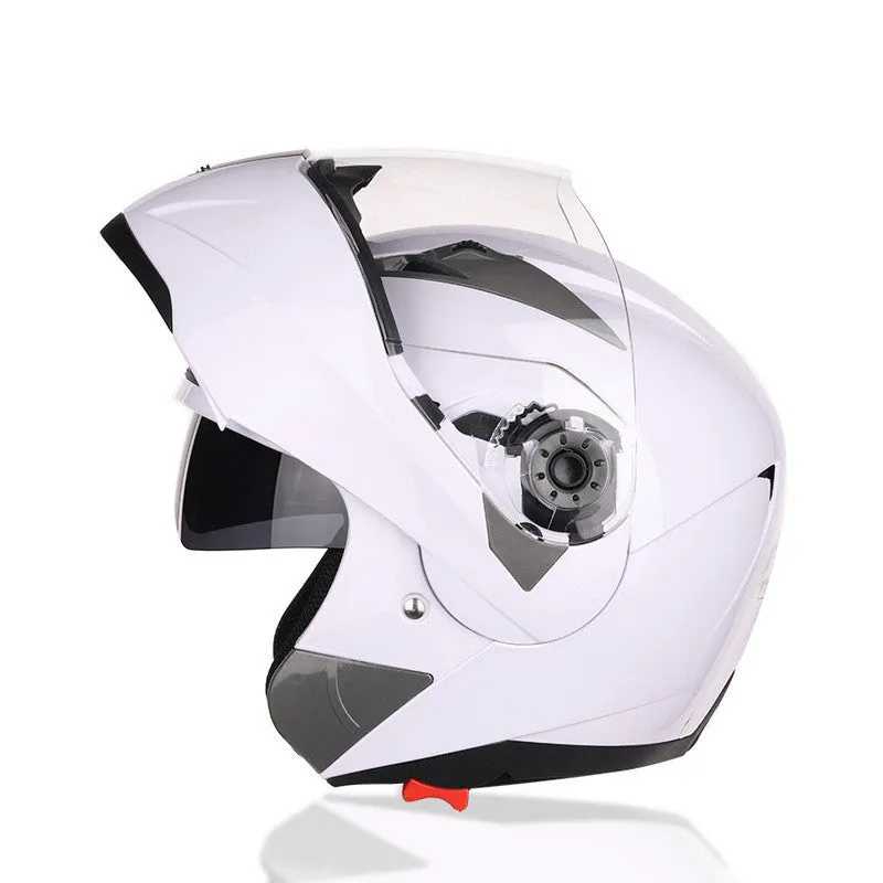 Plastic motorcycle helmet in selected colour with 36cm length 27cm width