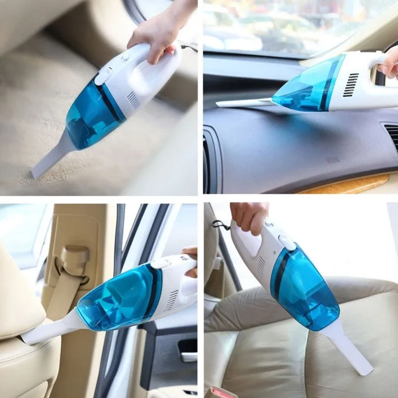 Car mini vacuum cleaner 700W handheld plastic body 28x11.5x9cm with cable for automobile interior cleaning