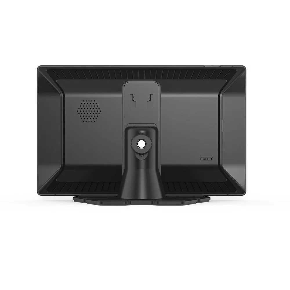 9-inch car portable GPS navigator with voice navigation and 3D maps on windscreen mount