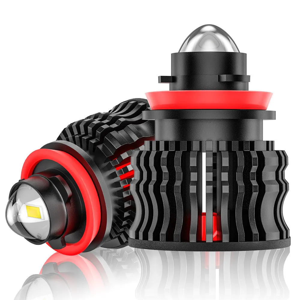 60W LED fog lamp with laser lens aluminium housing fits 9005 HB3 9006 HB4 H8 H11 sockets white yellow blue light