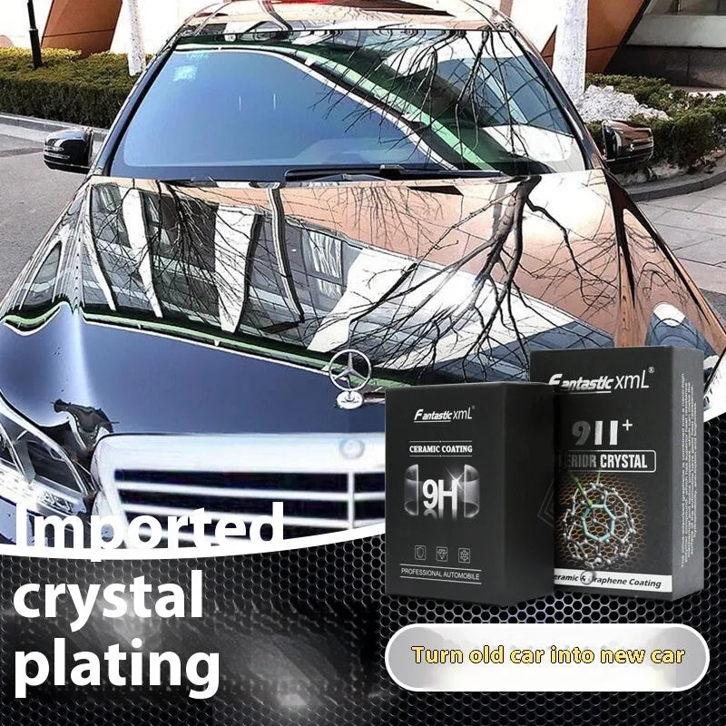 Automotive nano ceramic crystal coating 50ml graphene plated crystal silica-based paint protection in large box