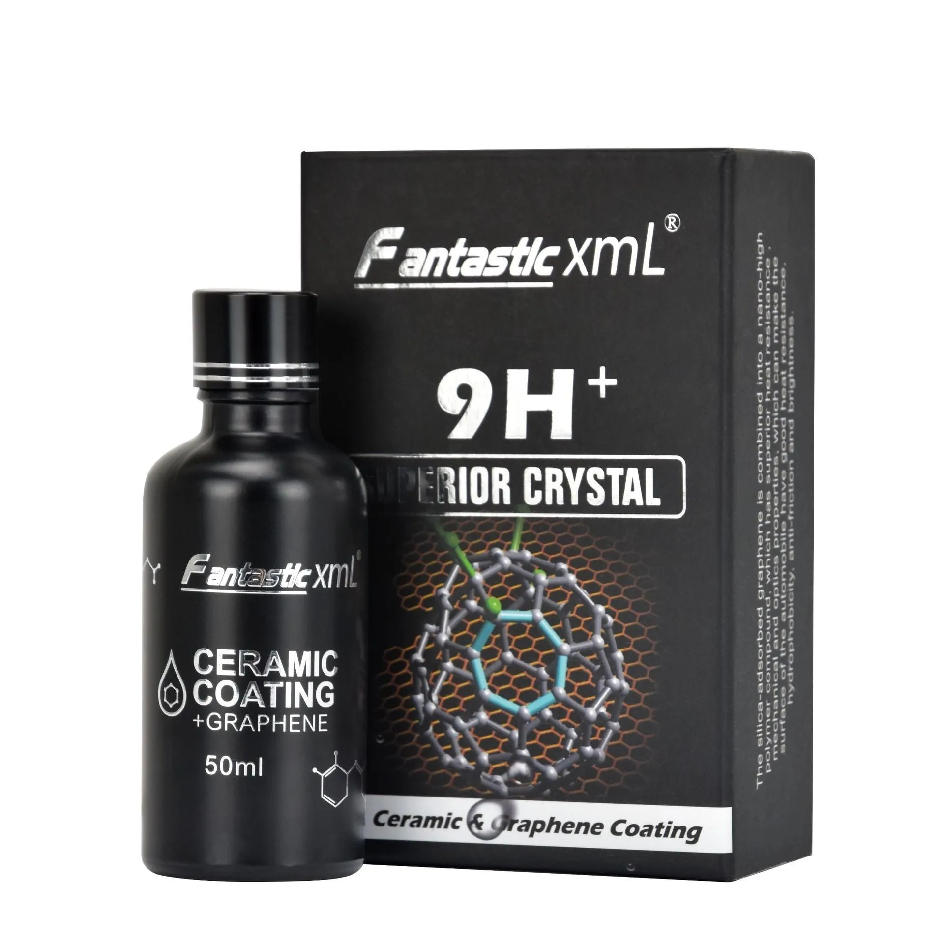 Automotive nano ceramic crystal coating 50ml graphene plated crystal silica-based paint protection in large box