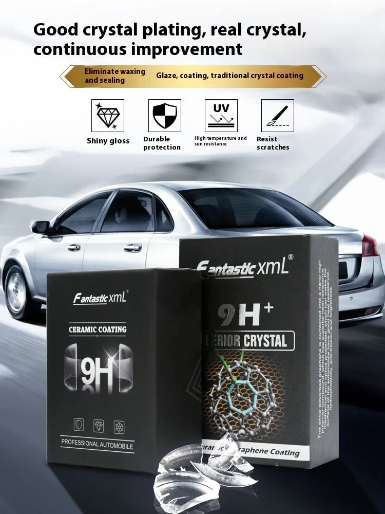 Automotive nano ceramic crystal coating 50ml graphene plated crystal silica-based paint protection in large box
