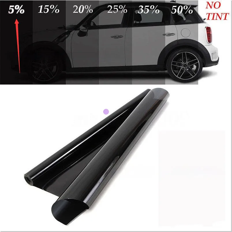 Transparent thickened wear-resistant automotive glass insulation film in 50cm width for car window heat reduction
