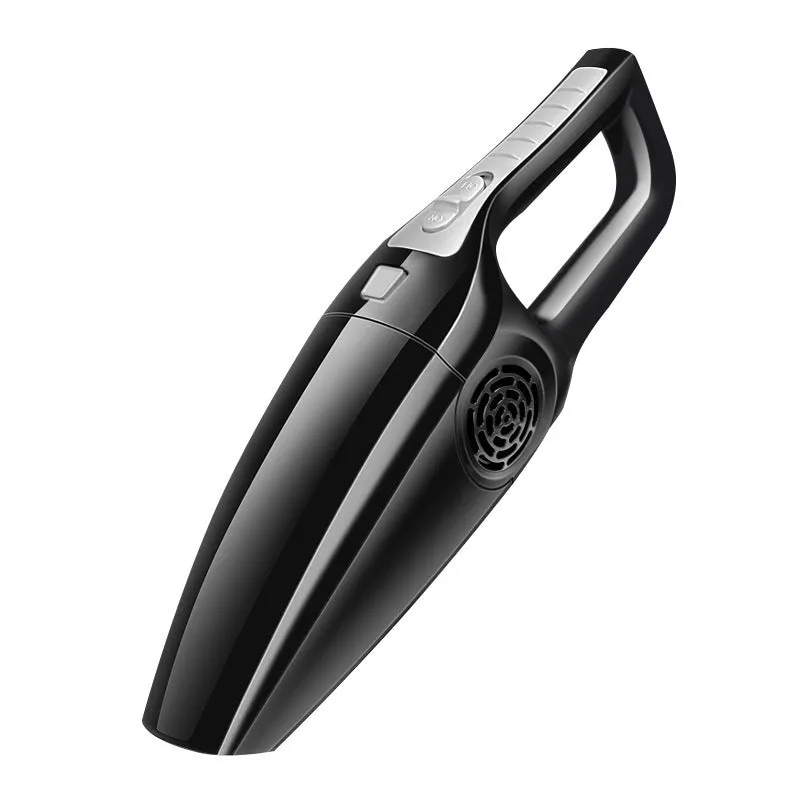 Cool Black 12V car wet and dry vacuum cleaner with brush suction and hose attachments