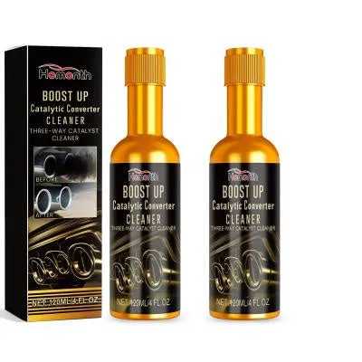 Catalytic converter cleaner 120ml 2-pack PE bottle with EDTA and sodium bicarbonate formula