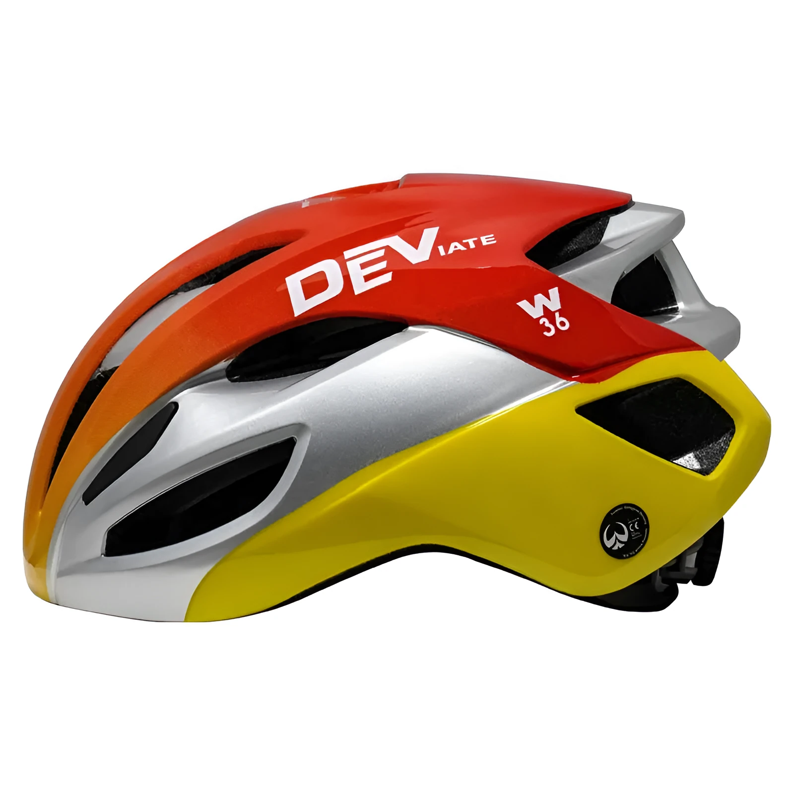 Adult mountain bike helmet with integrated molding EPS PC material free size black red silver colour