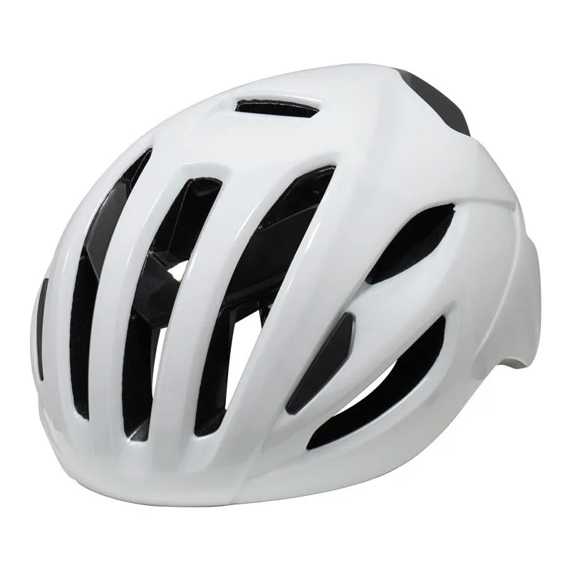 Adult mountain bike helmet with integrated molding EPS PC material free size black red silver colour