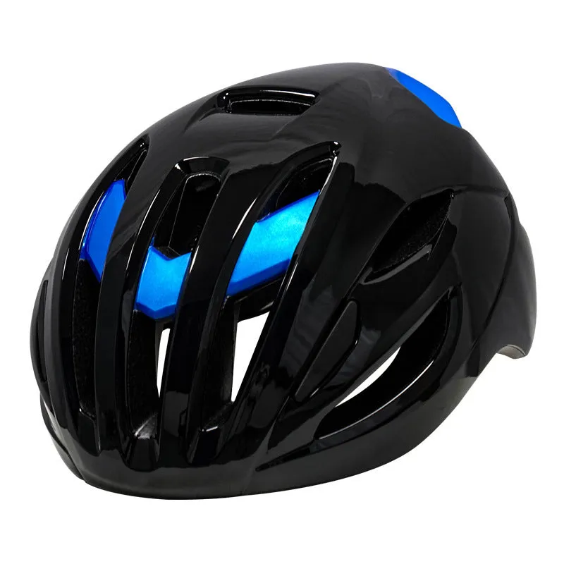 Adult mountain bike helmet with integrated molding EPS PC material free size black red silver colour