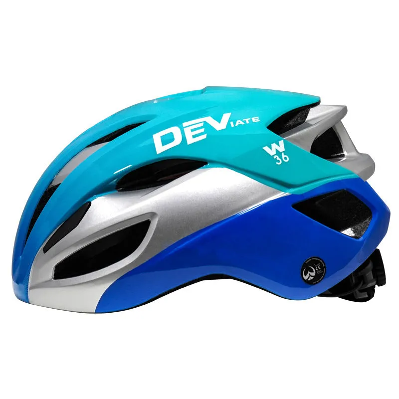 Adult mountain bike helmet with integrated molding EPS PC material free size black red silver colour