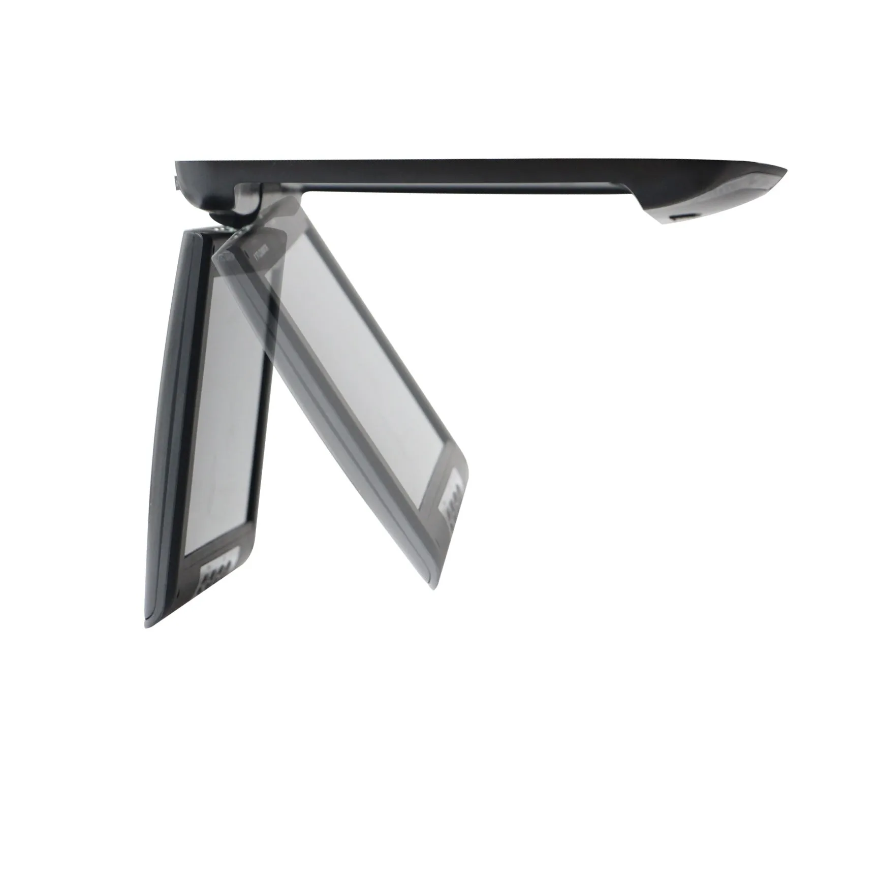 9-inch ultra-thin car ceiling reversing monitor with LCD full HD screen, LED lighting, black colour, mounted overhead