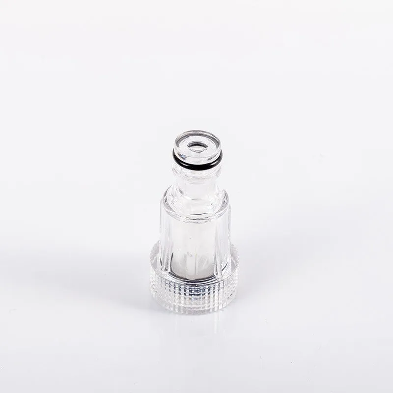 Transparent plastic water inlet joint for Kärcher pressure washers with 3cm diameter