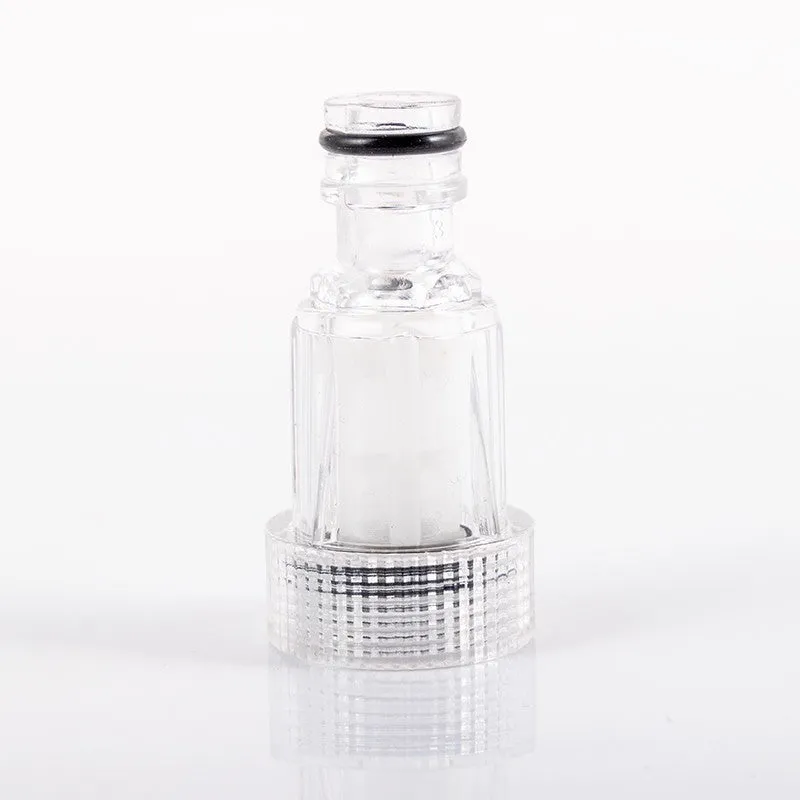 Transparent plastic water inlet joint for Kärcher pressure washers with 3cm diameter