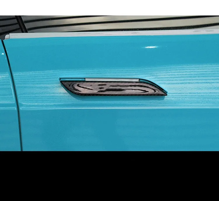 Carbon fibre door handle sticker patches for Tesla Model S anti-scratch protection
