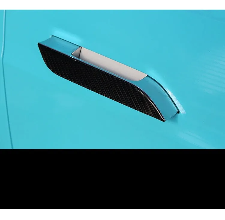 Carbon fibre door handle sticker patches for Tesla Model S anti-scratch protection