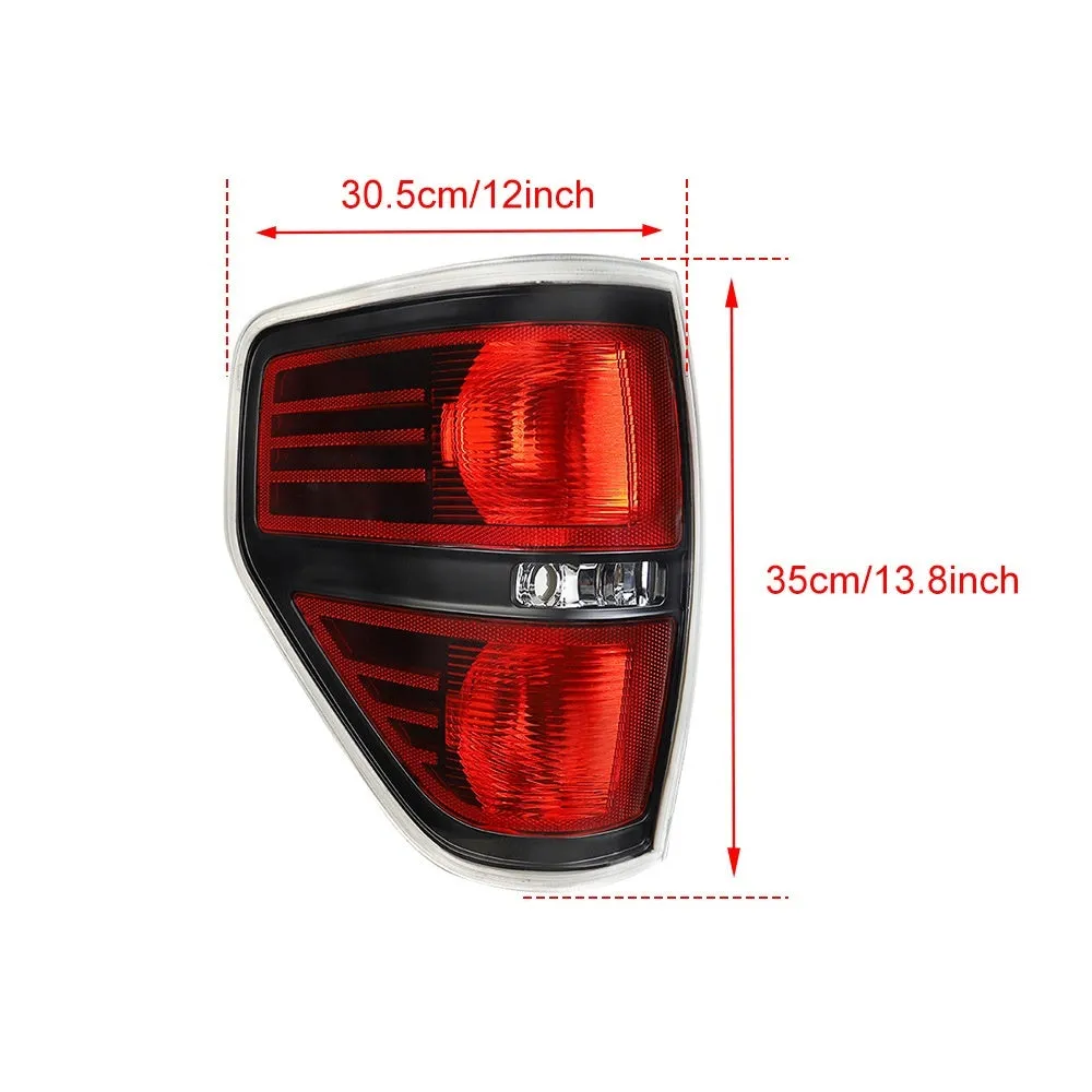 Ford F-150 stop lamp pair silver black modification taillight 12V 30.5x15x35cm