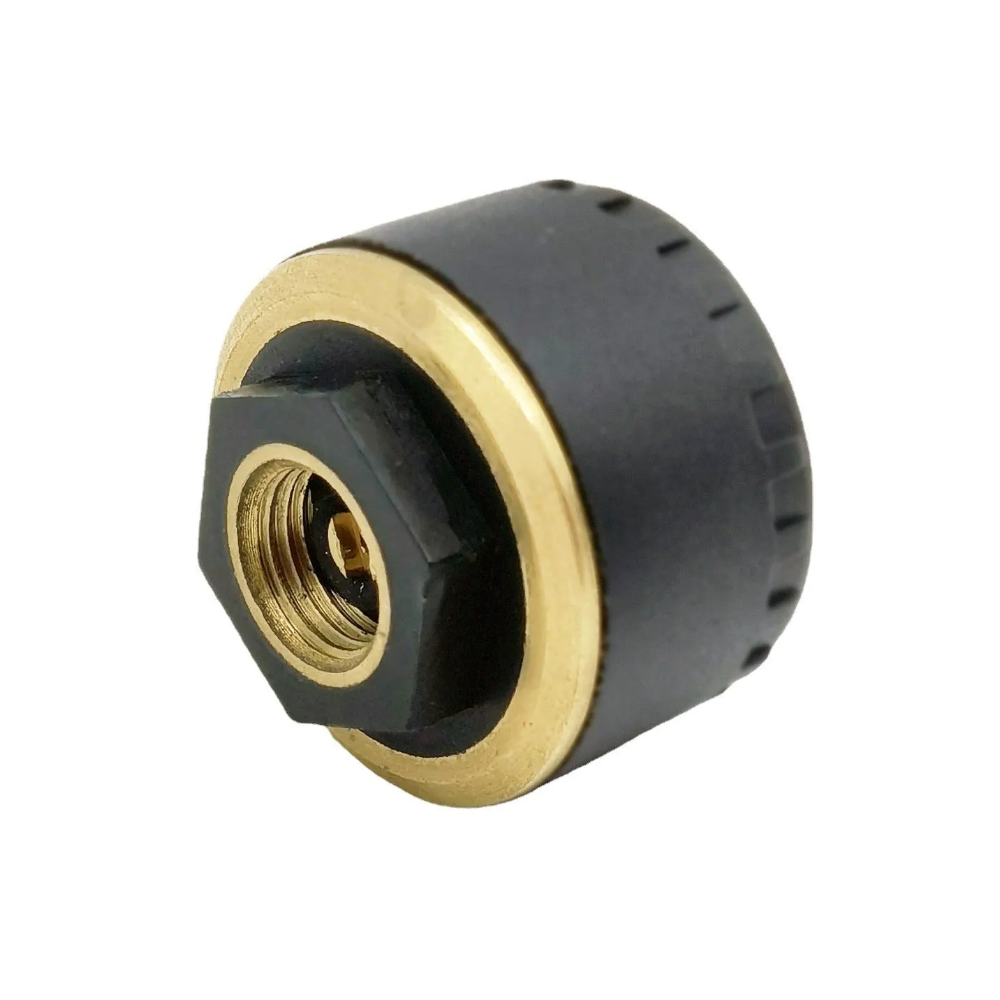 Black Bluetooth tyre pressure monitors for mobile phone display with four sensors