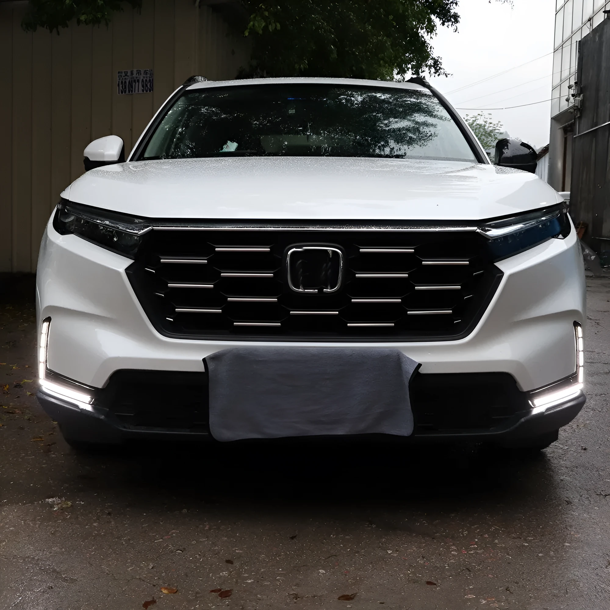 2023 CRV LED daytime running lamp pair tri-colour flowing light front fog lamp modification