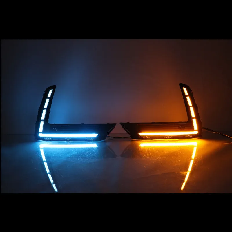 2023 CRV LED daytime running lamp pair tri-colour flowing light front fog lamp modification
