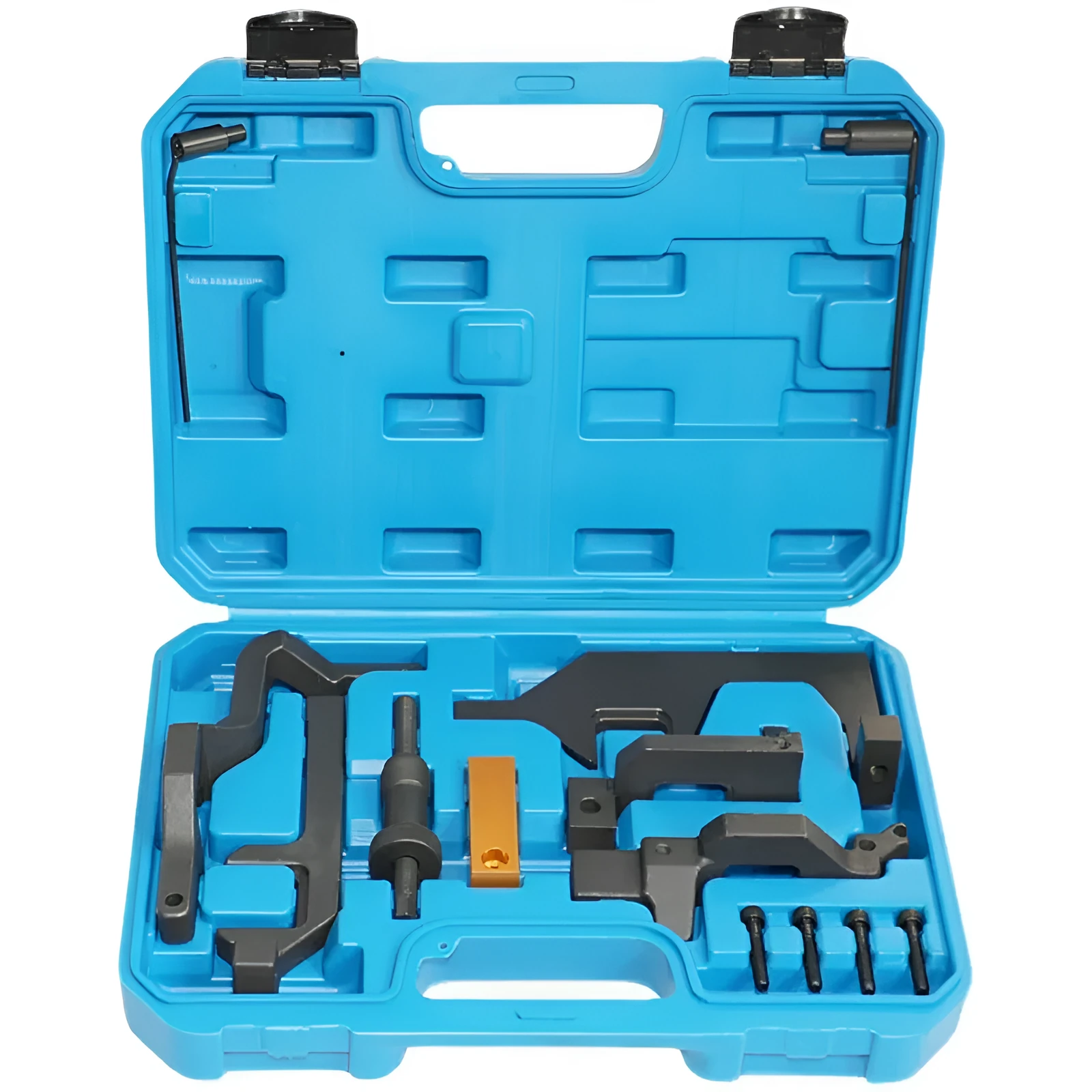 Compact blue alloy mini tool set for BMW and Peugeot engine repair