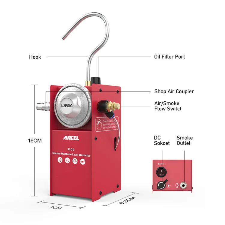 Metal detector for automobile pipeline leakage detection tool with metal construction