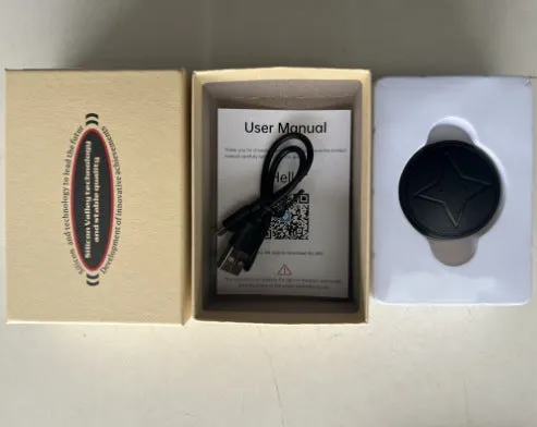 Mini GPS tracker with strong magnetic mount, 40mm diameter, for car and motorcycle real-time tracking