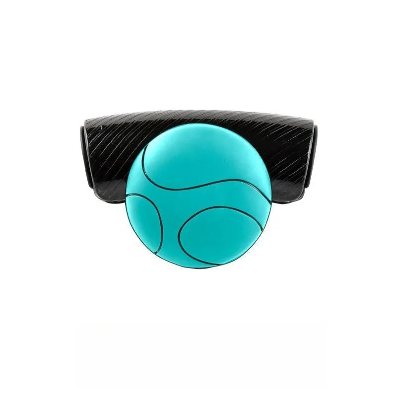 Black and blue steering wheel assist balls showing silicone cover and approximate 9cm by 6cm size