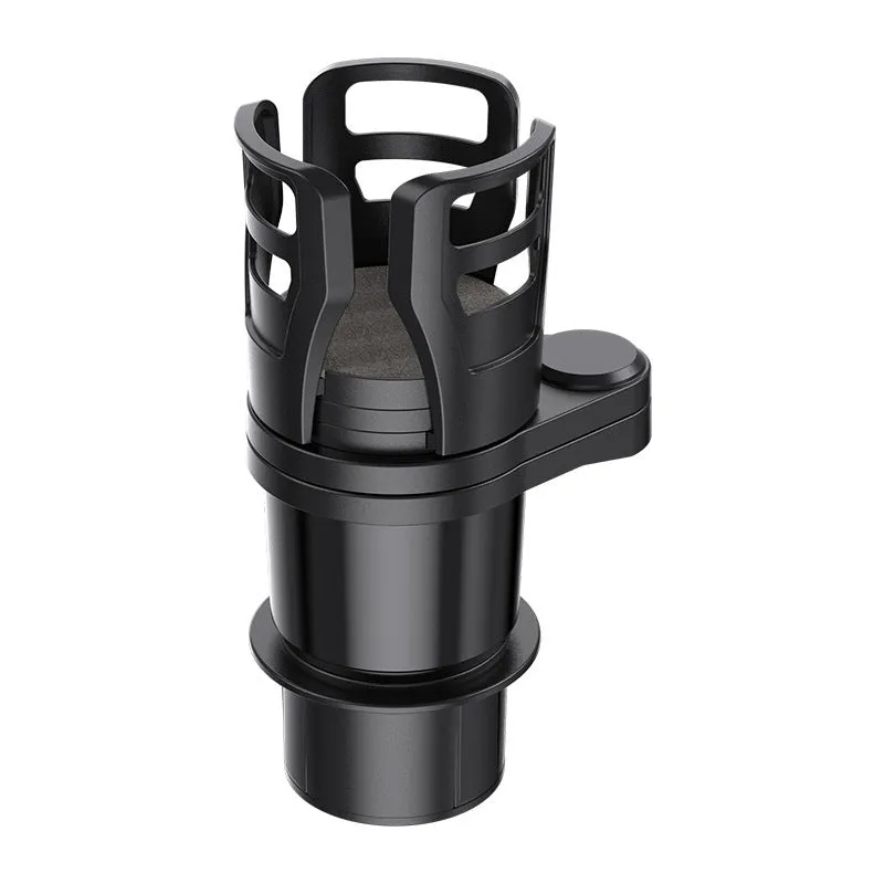 Black ABS plastic car drink holder one divided into two cup holder meal tray on vehicle centre console