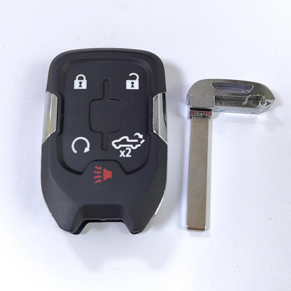 Black ABS plastic 5-key smart key remote control shell for Chevrolet Silverado Sierra 2019-2022