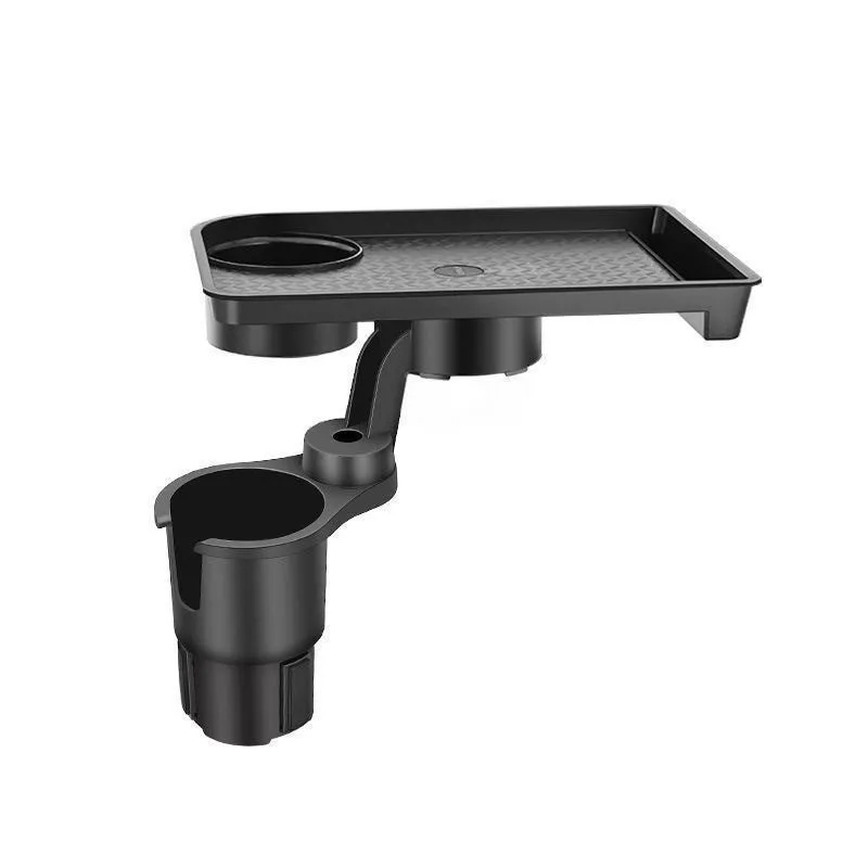 Black car dinner plate tray cup holder for central control cup position