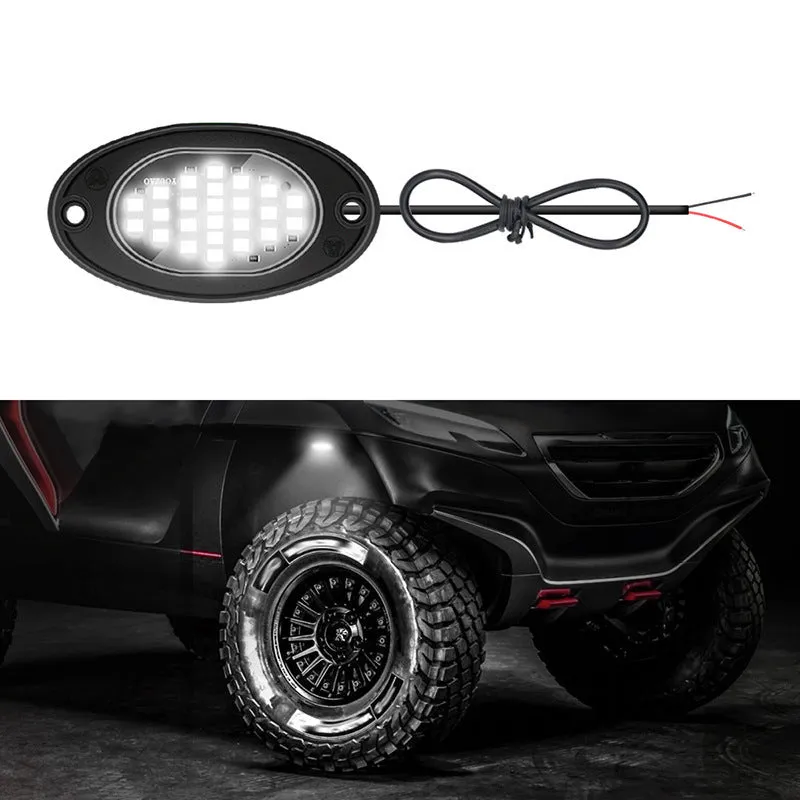12V car LED chassis ambience light with ABS housing in blue colour option for underbody vehicle decoration.