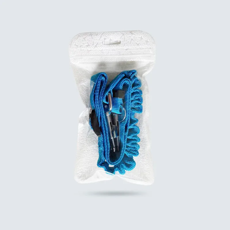 Pet elastic reflective retractable car seat belt in black polyester webbing with clip, 75cm length