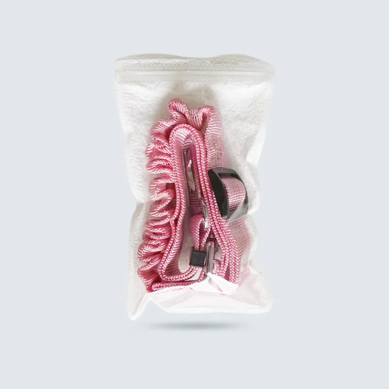 Pet elastic reflective retractable car seat belt in black polyester webbing with clip, 75cm length