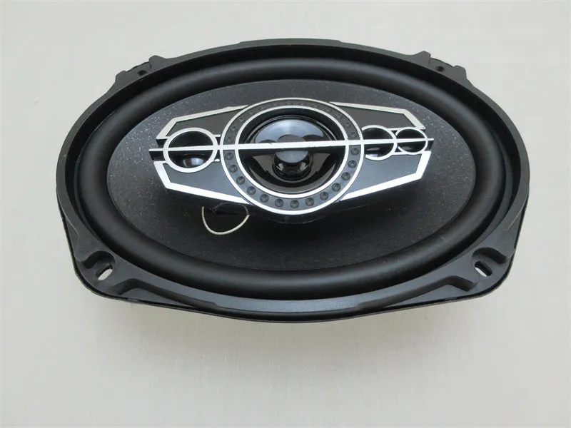 TS-A6995S 6x9 coaxial car audio speaker with rubber surround and iron basket frame