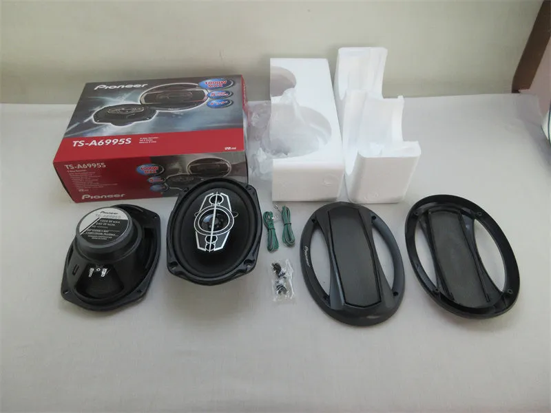 TS-A6995S 6x9 coaxial car audio speaker with rubber surround and iron basket frame