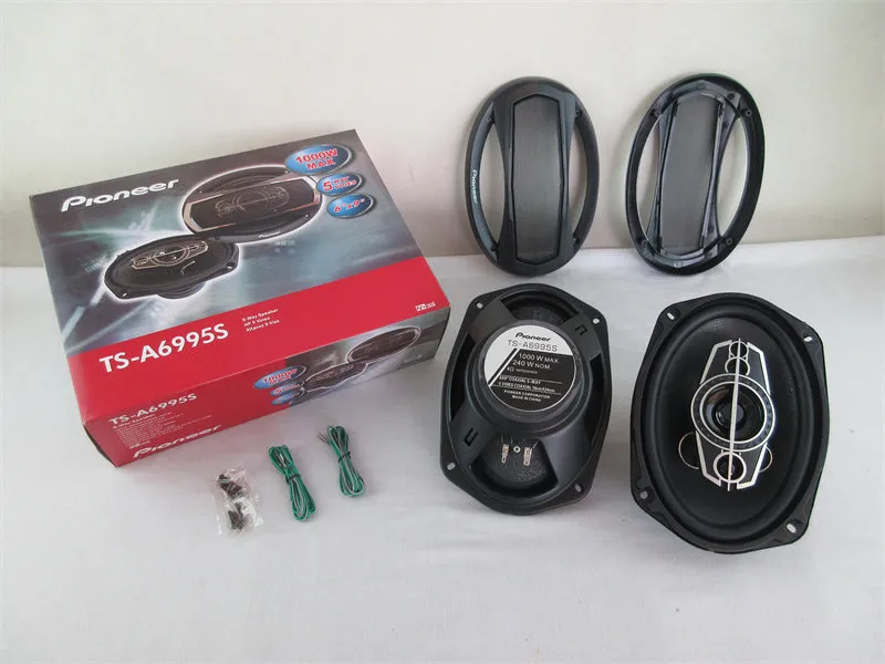 TS-A6995S 6x9 coaxial car audio speaker with rubber surround and iron basket frame